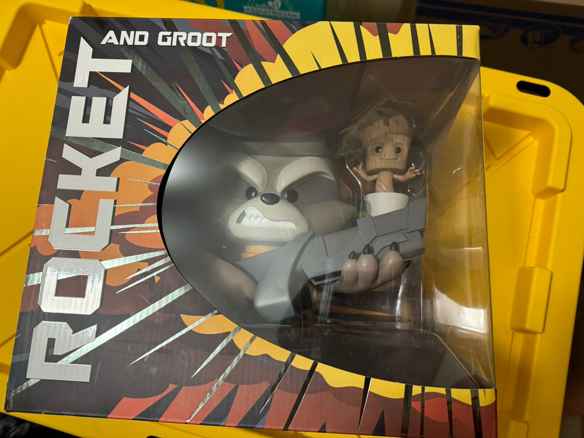 Rocket And Groot Figure