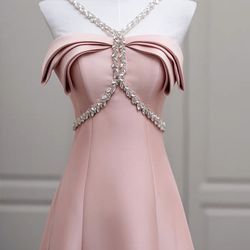 Silk Pink Party Dress