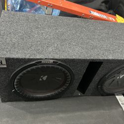 🔊 FOR SALE: Dual 10” Kicker CompR Subwoofers in Ported Box – LOUD