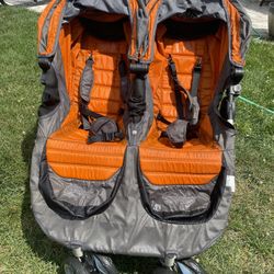 Orange and Grey stroller