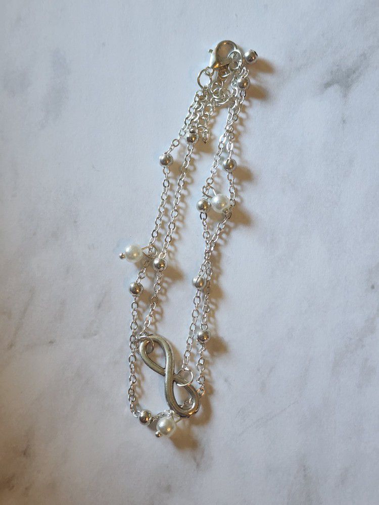 Infinity Double Chain Anklet