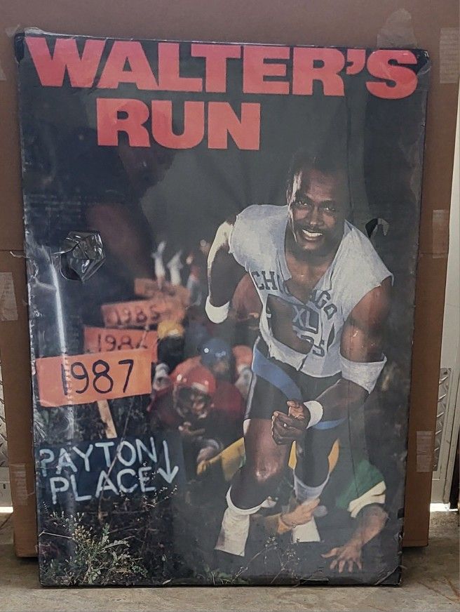 WALTER PAYTON "HILL RUN" POSTER!