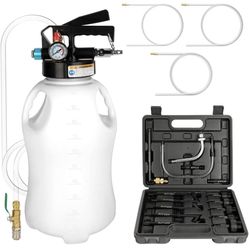 Transmission Fluid Pump Kit 2 Way Manual ATF Refill System Dispenser, Oil and Liquid Extractor 10 L Automatic Transmission Fluid Pump Tool Set with 15