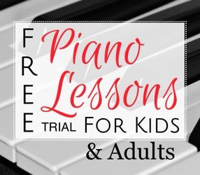 Piano Lessons Free Trials (in-person or online)