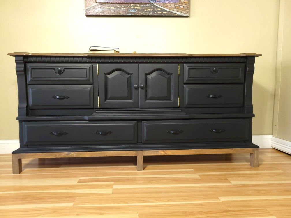 Fully refinished and sealed Vintage Dresser