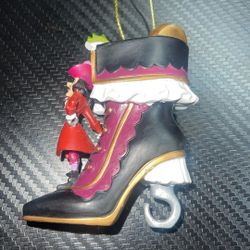 Disney Villains "So Good To Be Bad" Captain Hook Shoe Ornament Bradford Exchange