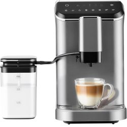 Automatic Espresso Machine, 20 Bar Espresso Maker with Touch Control, 15-Grind Settings Super 