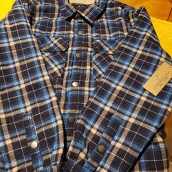 Fleece-lined Flannel Men's Shirt