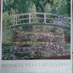 2 Vintage Claude Monet Prints 1978 Metropolitan Museum Of Art NY