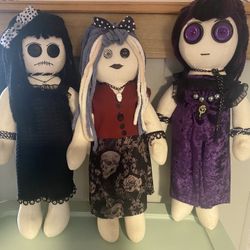 Gothic 18 Inch Rag Dolls 
