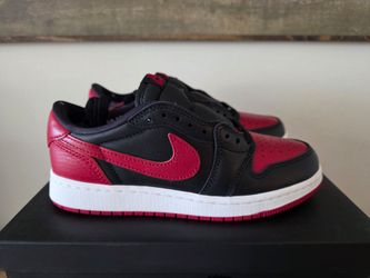 Air Jordan 1 Retro Low OG "Banned" (aka Bred) - IMAGINE IF - Youth  3.5 - Brand New In Box