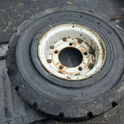 Solid Rubber Tire And Rim