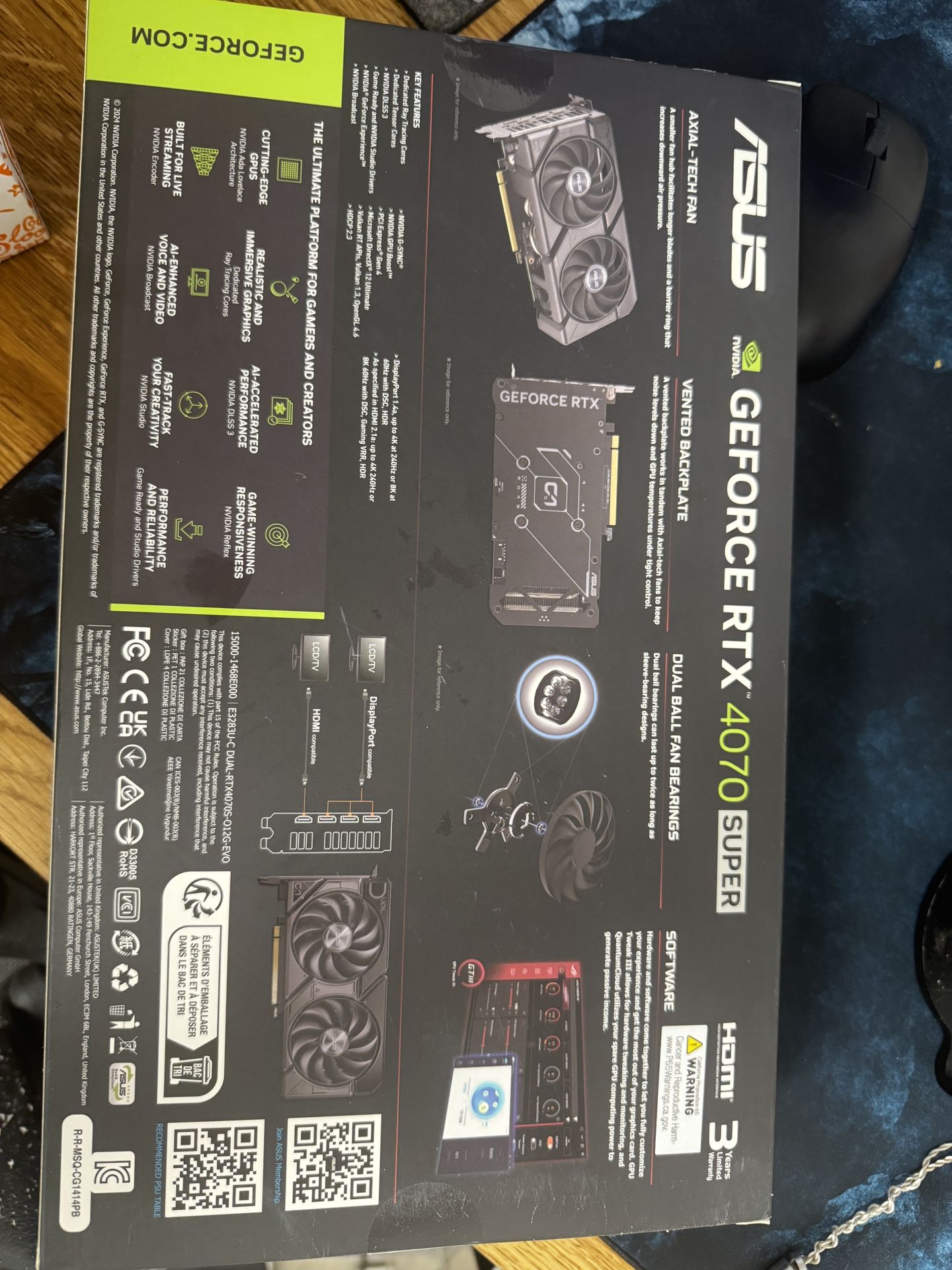 4070 Super Asus Dual OC edition