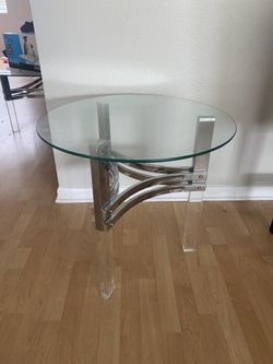 Glass Side Table