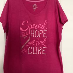 Pink Breast Cancer Womens Shirt Size 2x