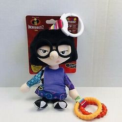 Disney Incredibles Clip & Go Baby Toy Edna Clip-On Stroller Toy Lamaze