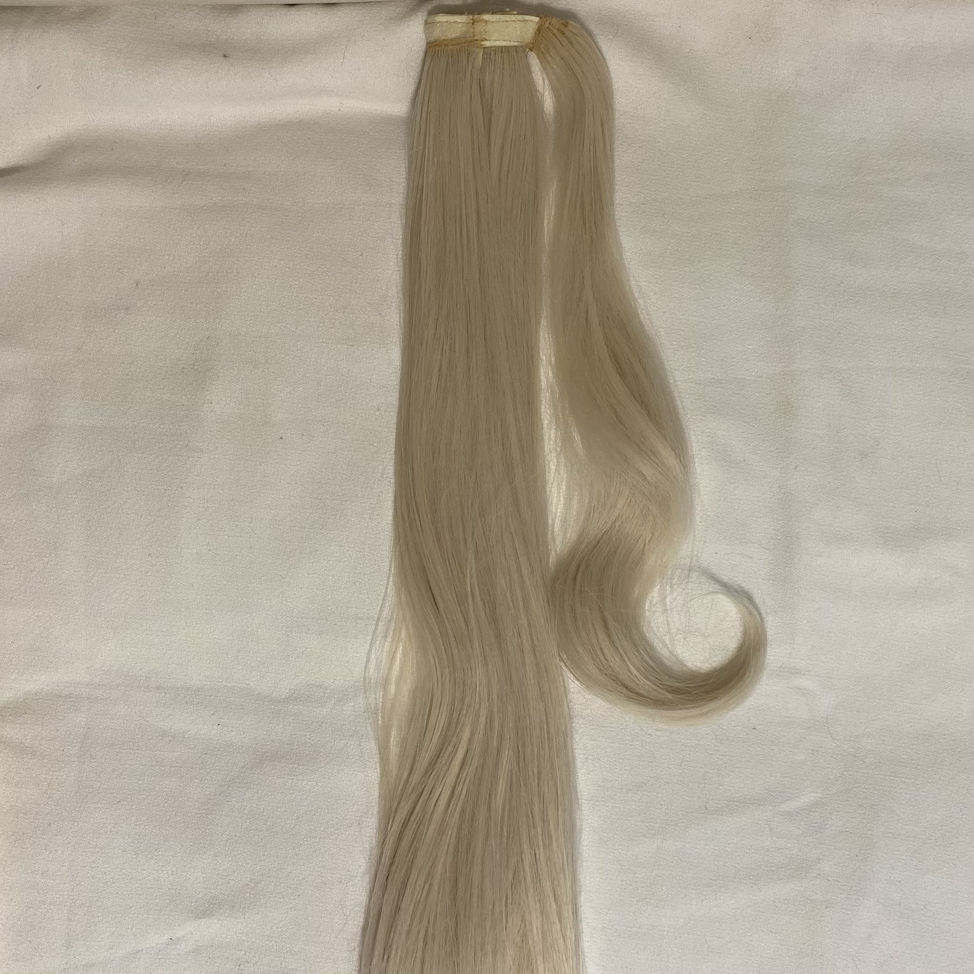 24” Synthetic Platinum Blonde Wrap Around Ponytail 