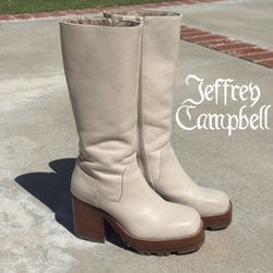 Jeffrey Campbell Reflect Campus Boots Women's Size 7