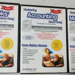 QuickBooks, Accounting, Microsoft Office Training - DVD ROM  Set Of 4 Discs
