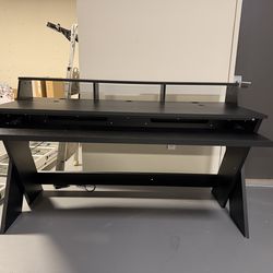 Black desk for office or music desk