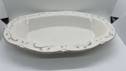 D’lusso home collection "Romance Collection" 12" Vegetable/Pasta Service Bowl