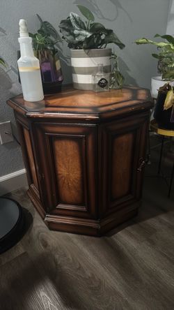 Vintage wooden storage table