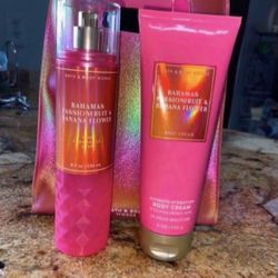 Bath & Body Works Bahamas Passionfruit & Banana Flower Set 