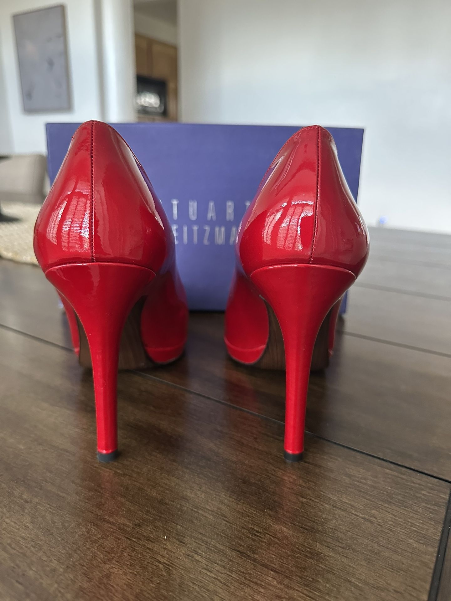 Stuart Weitzman - Platswoon - Red Quasar - High Heels - M9.5
