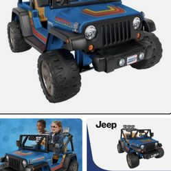 Jeep power wheels ride on toy car