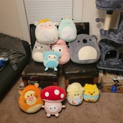 Squishmellow and Mushroom Plush