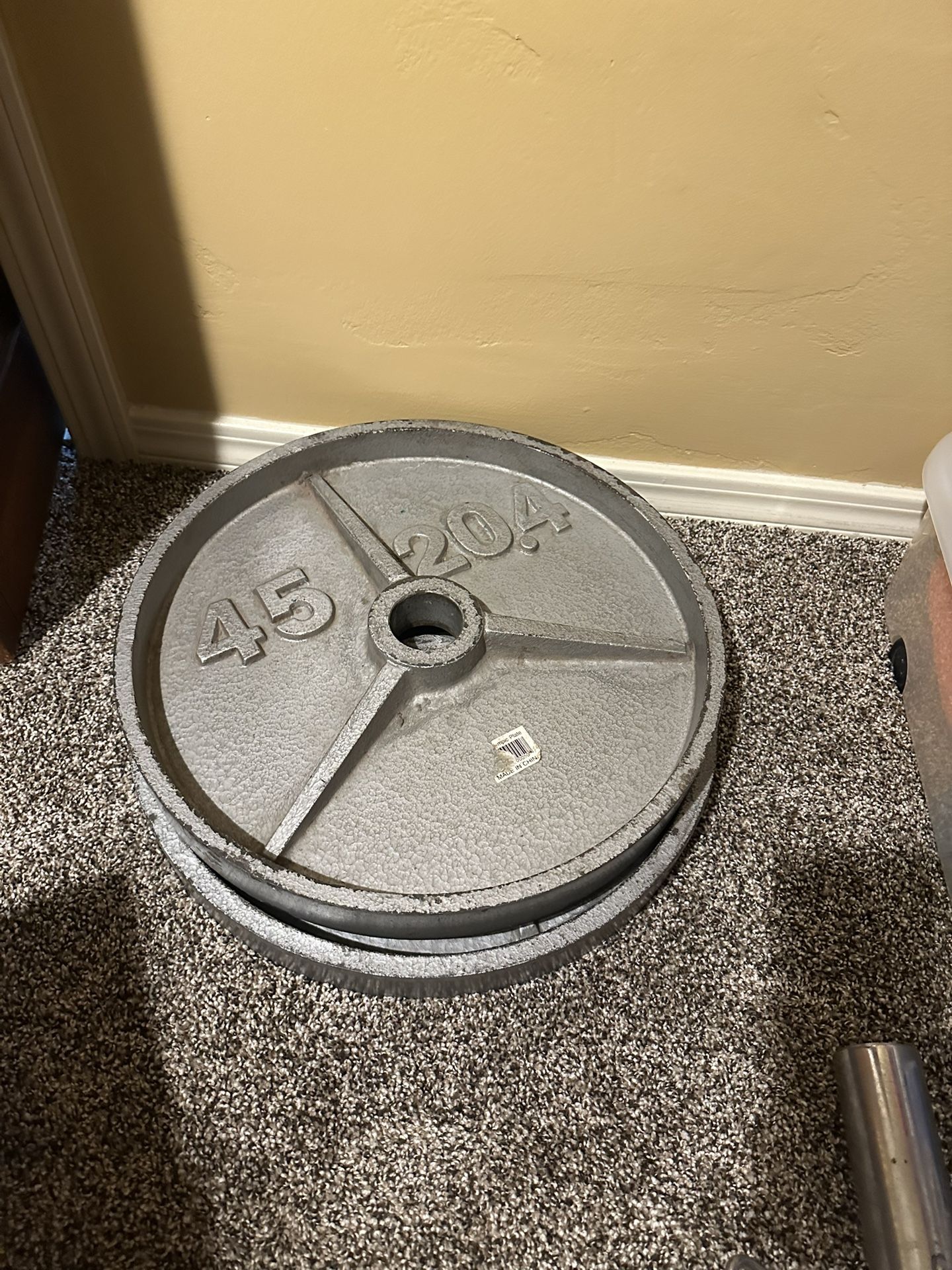 Curl Bar And Weights