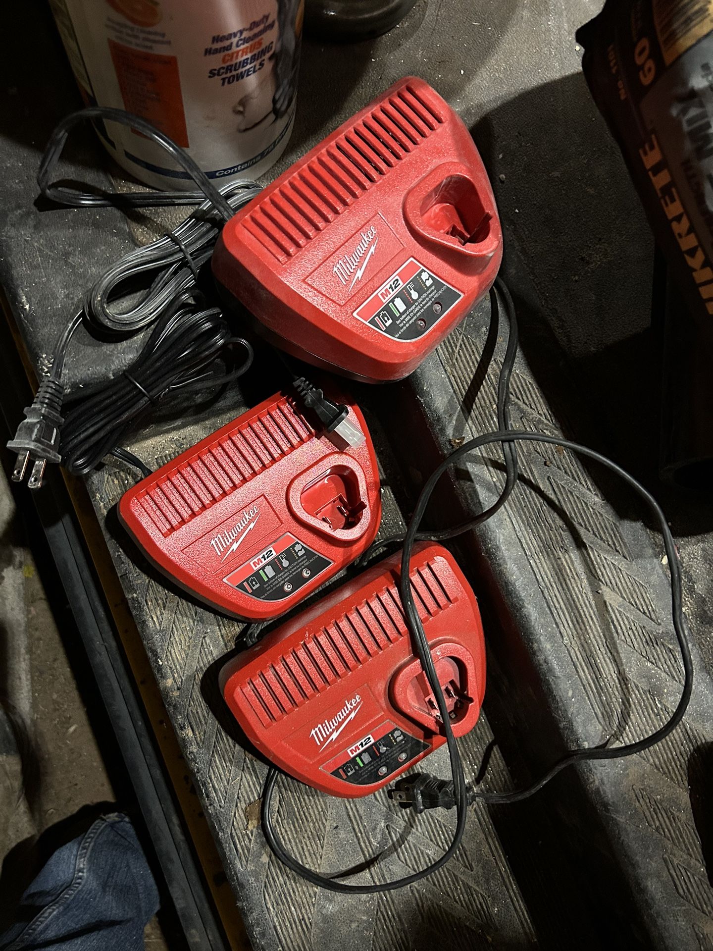 Milwaukee, M12 Chargers