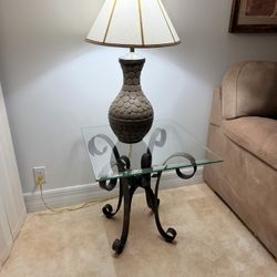 Beautiful Antique elegant lamp. Nice and cozy. Like new condition. 30” tall. I have 2, take both for $75. Great bargain.
