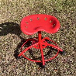 Vintage ikea Saddle Tractor Stool