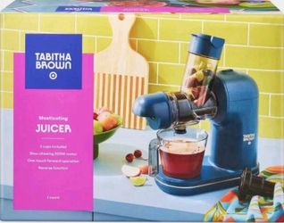 Tabitha Brown Masticating Juicer Dark Teal Blue