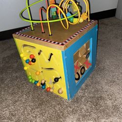 Wooden Activity Cube 