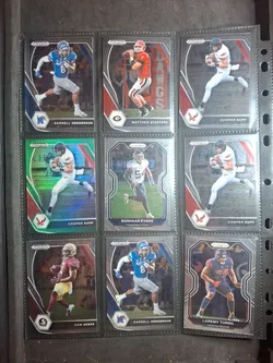 Panini Prizm Draft Picks 18 Football Card Lot Chubb Metcalf Rookies Parallels
