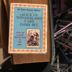 Antique Alice N Wonderland Card Game