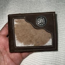 Leather Wallet And Real Fur Western Wear Waller