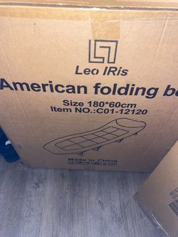 Leo IRis American Folding Bed 180x60cm