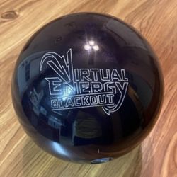 Storm Virtual Energy Blackout 15lbs Two Handed 1st Drilled. Like NEW