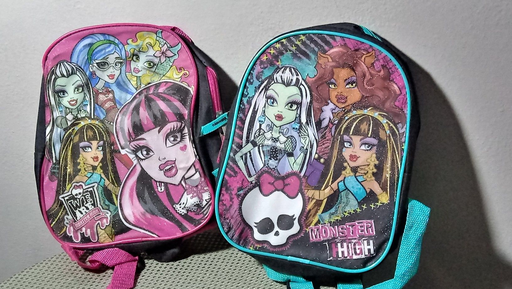 2  Small Monster High Backpacks