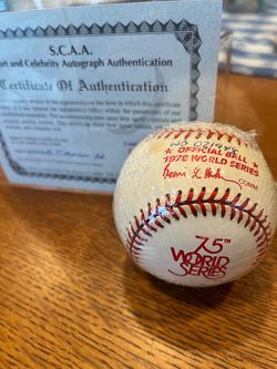 Thurman Munson Autographed WS Baseball