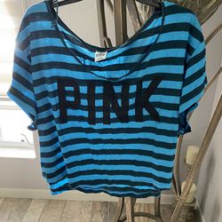 Victoria Secret PINK Striped Crop Tunic