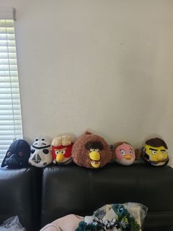 Stars wars angry birds plushies