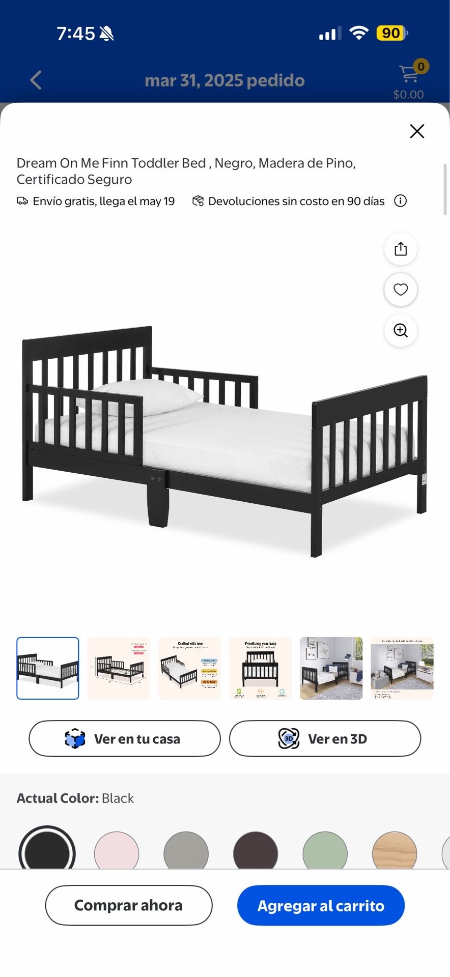 Baby/Toddler Bed with mattress and moana bed sheets!