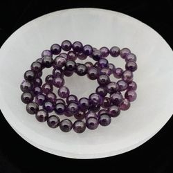 Gorgeous High Grade Amethyst Beaded Bracelet