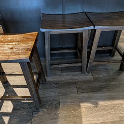 Three Matching Barstools 