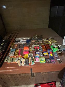 Estate sale, bulk fishing equipment and much more