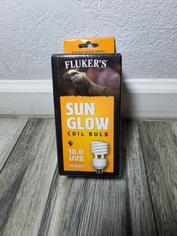 Fluker’s Sun Glow 10.0 UVB Fluorescent Coil Bulb for Desert Reptiles, Reptile Heat Light Stimulates Natural Synthesis of Vitamin D in Captive Reptiles
